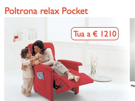 Tino Mariani Pocket Poltrona relax Pocket in promozione e pronta consegna