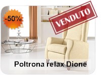 Tino Mariani divani e poltrone  - Poltrona relax in tessuto con roller sistem