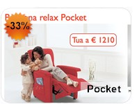 Tino Mariani - Poltrona relax Pocket in promozione e pronta consegna